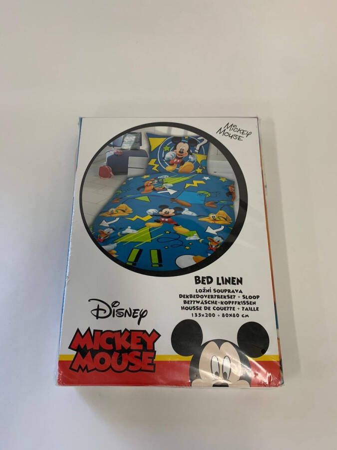 Disney dekbedovertrek set 135x200cm+80x80cm Mickey mouse