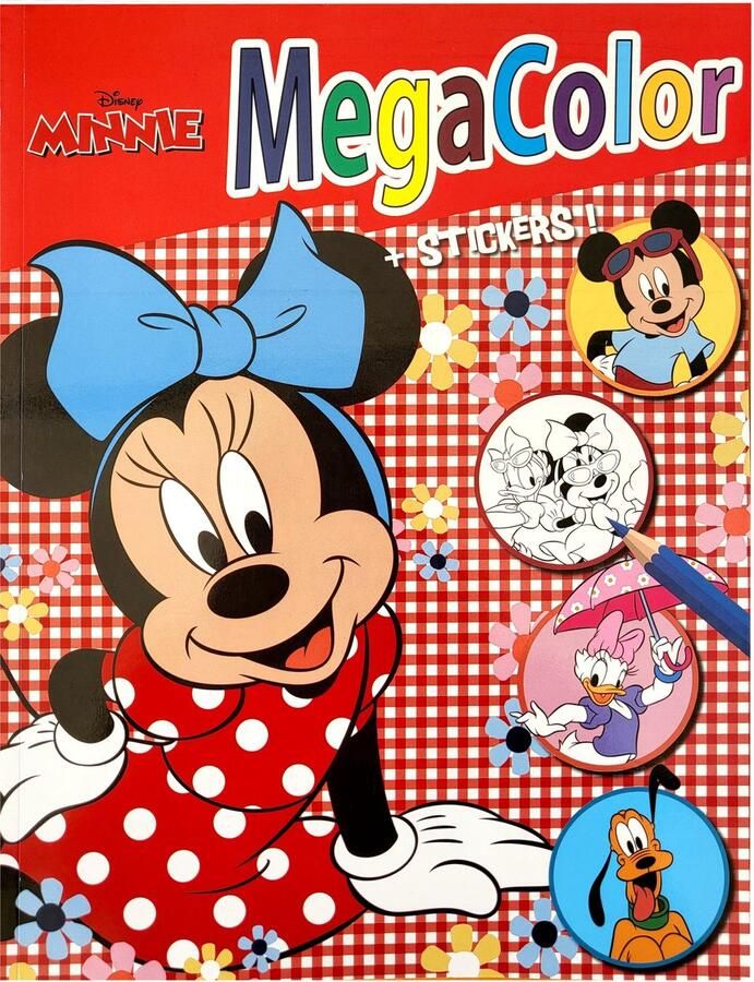 Disney MegaColor Minnie Kleurboek + 1 vel stickers 120 kleurplaten
