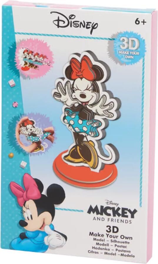Disney Minnie Mouse 3D DIY maak je eigen 3D-figuur Minnie Mouse