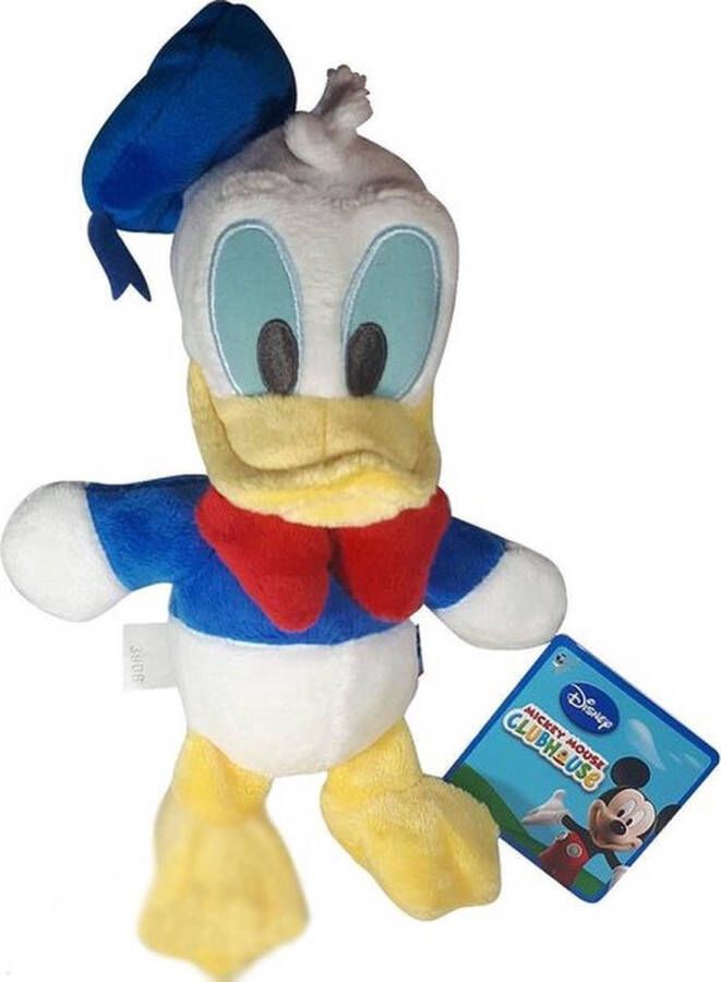 Disney Donald Duck Dinsey Junior Mickey Mouse Pluche Knuffel 25 cm { Plush Toy Speelgoed knuffelpop knuffeldier voor kinderen jongens meisjes Mickey Mouse Minnie Mouse Pluto Donald Duck}