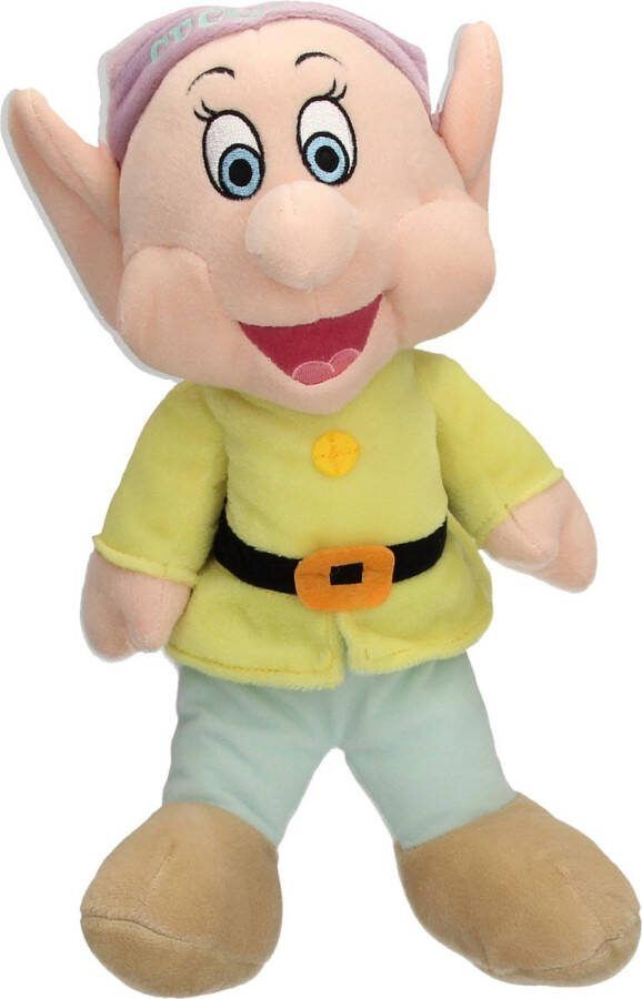 Disney Dopey Extra Grote XL Knuffel – 35x22x8cm Groot Pluchen Speelgoed Sneeuwwitje en de Zeven Dwergen