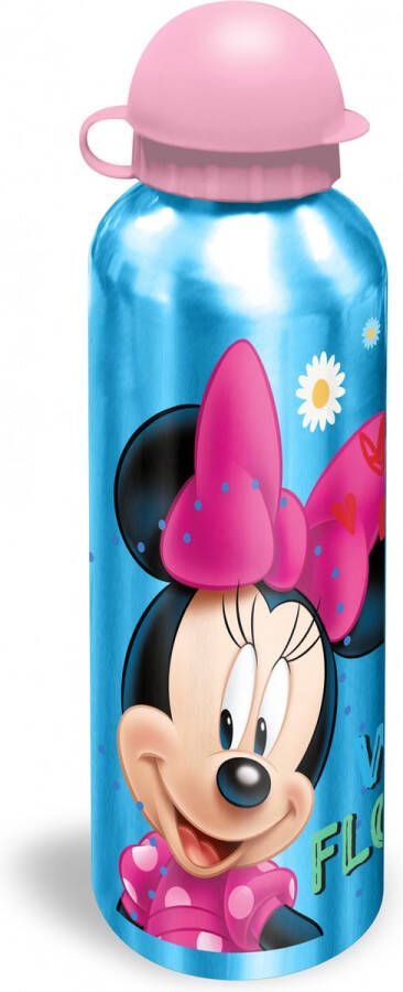Disney Drinkfles Minnie Mouse 500 Ml Aluminium Blauw