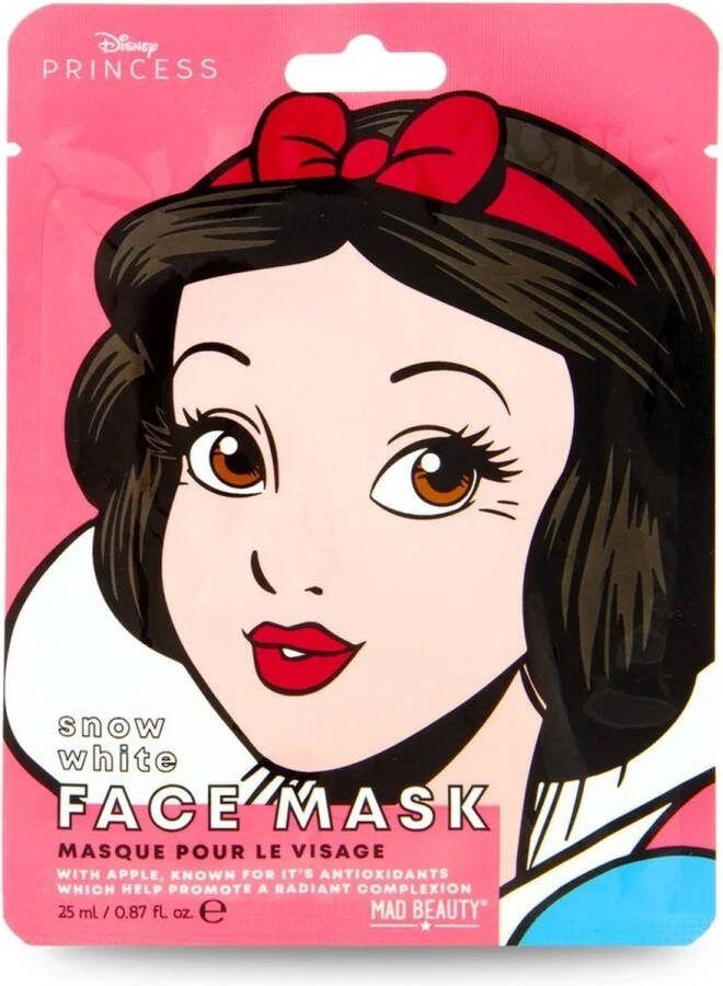 Disney Facial sheet mask gezichtsmasker sneeuwwitje met tea tree oil 23 ml