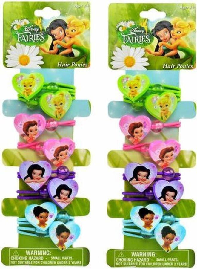 Disney Fairies Tinkerbell Haarelastiekjes Haar knockers 16 stuks