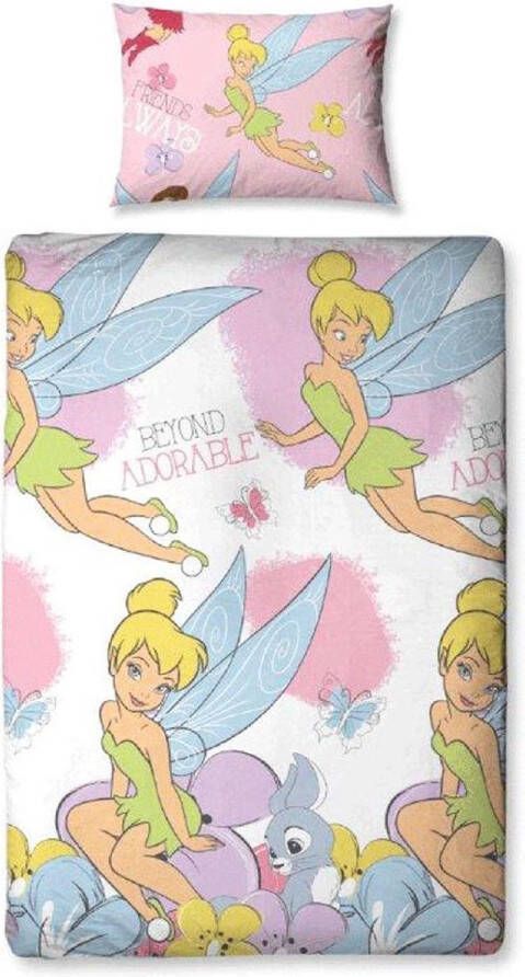 Disney Fairies Tinkerbell Soft Pastel Dekbedovertrek Eenpersoons 135x200 cm Pastel