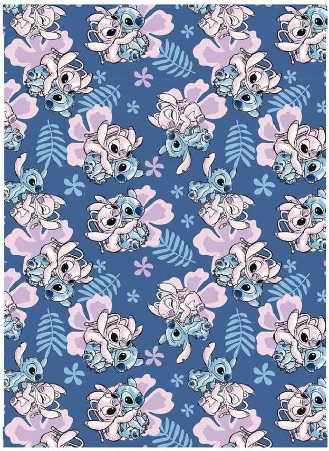 Disney Lilo & Stitch Fleeceplaid Love 110 x 150 cm Polyester