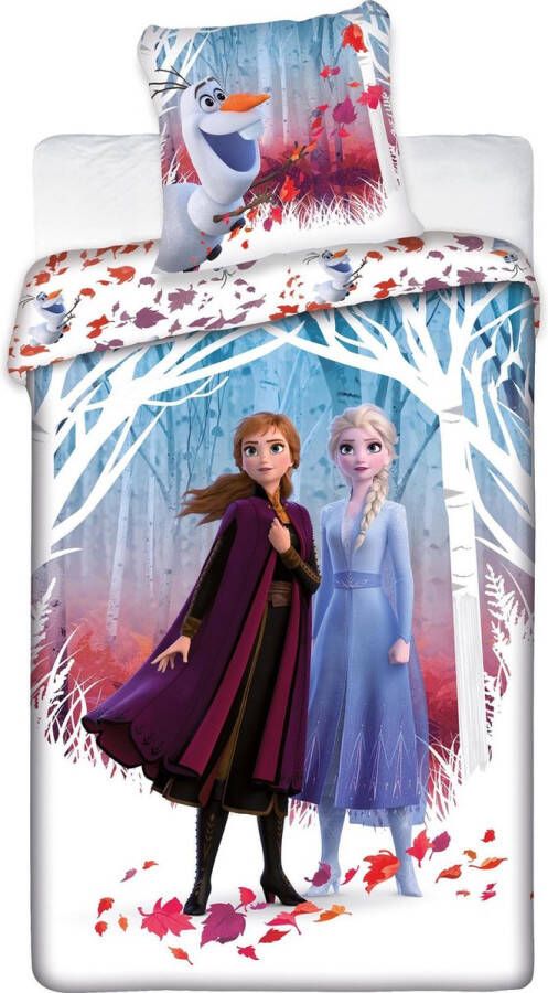 Disney Frozen 2 Dekbedovertrek Eenpersoons 140 x 200 cm Polyester