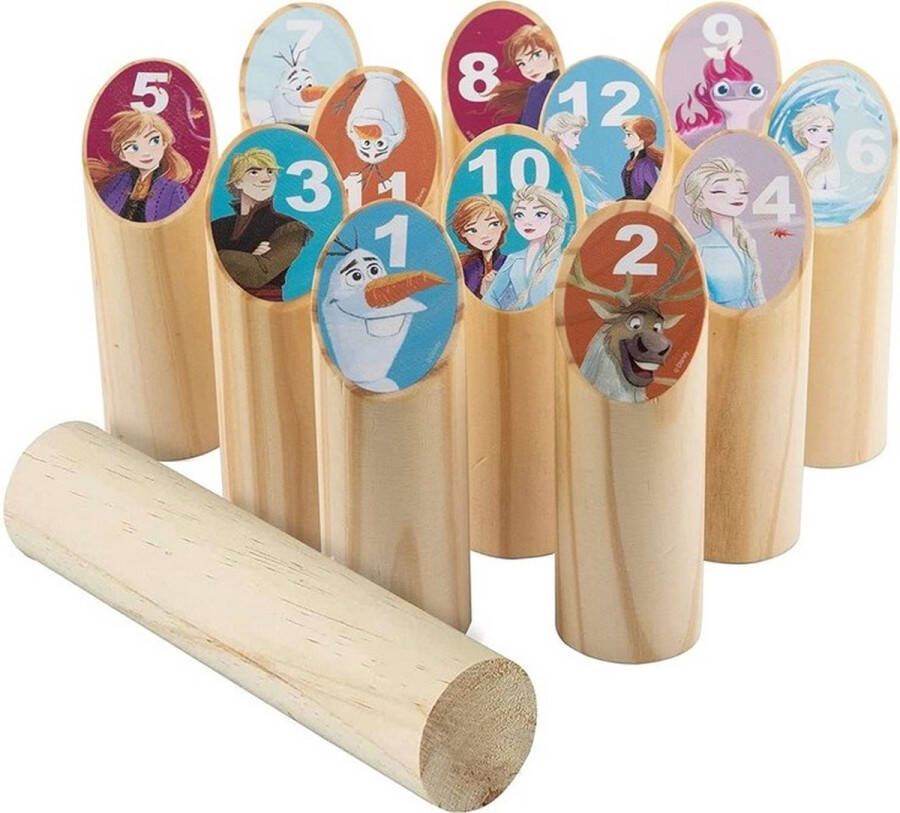 Disney Frozen 2 Kubb Game nummers Buitenspel Voor kinderen Hout