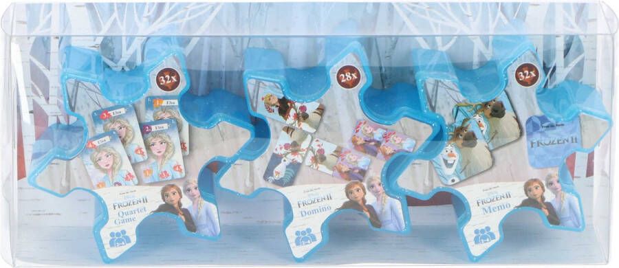 Disney Frozen 2 Spellenset Junior Karton Blauw 3-delig 5949043763105