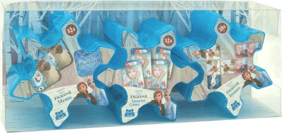Disney Frozen 2 Spellenset Junior Karton Blauw 3-delig 5949043763105