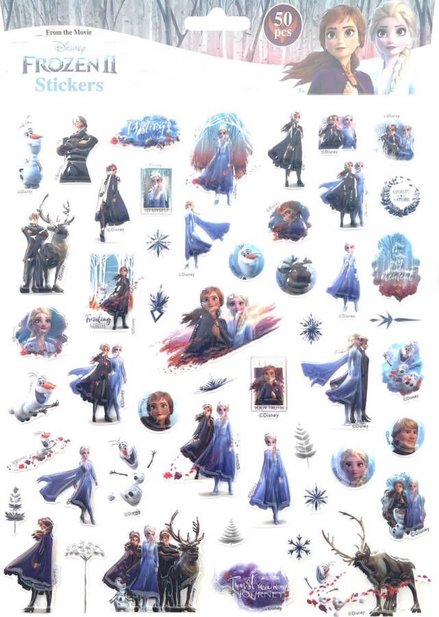 Disney Frozen 2 Stickers 50 3D stickers