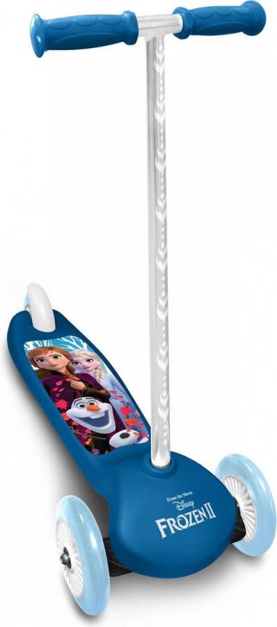 Disney Kinderstep Frozen 3-wiel kinderstep Meisjes Voetrem Blauw