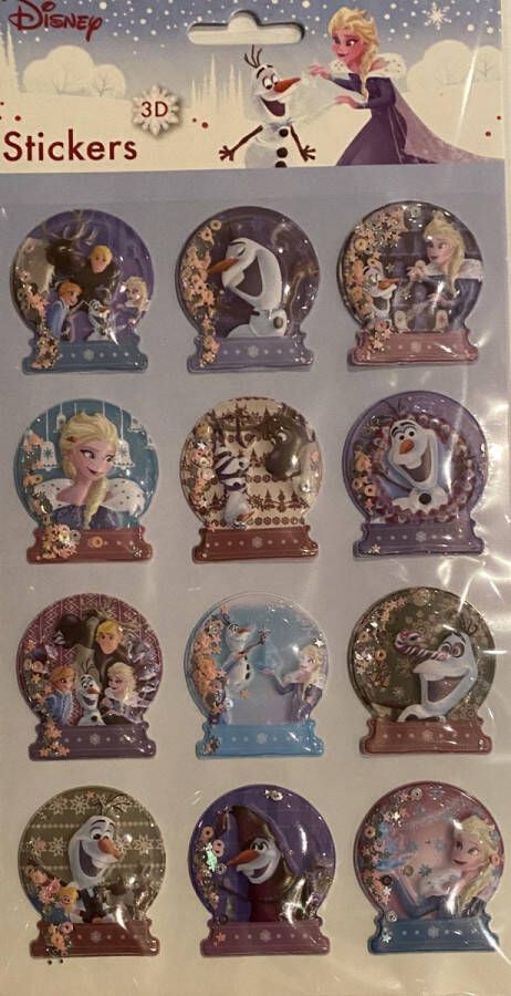 Disney Frozen 3D kerst stickers