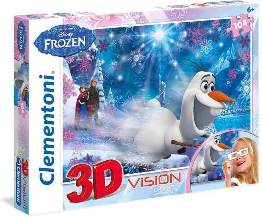 Disney Frozen 3D Vision Puzzel 104 Stukjes