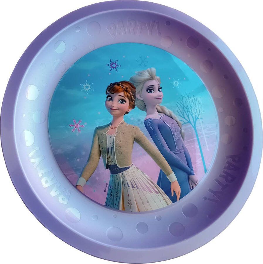 Disney Frozen Borden set 4 stuks 21cm herbruikbaar Party Anna Elsa