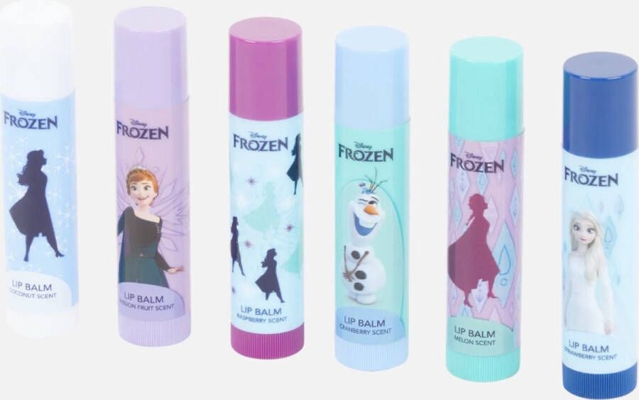 Disney Frozen Brave & Bold Lip Balsem Set Natuurlijke Lippenbalsem Lipverzorging 6 Stuks