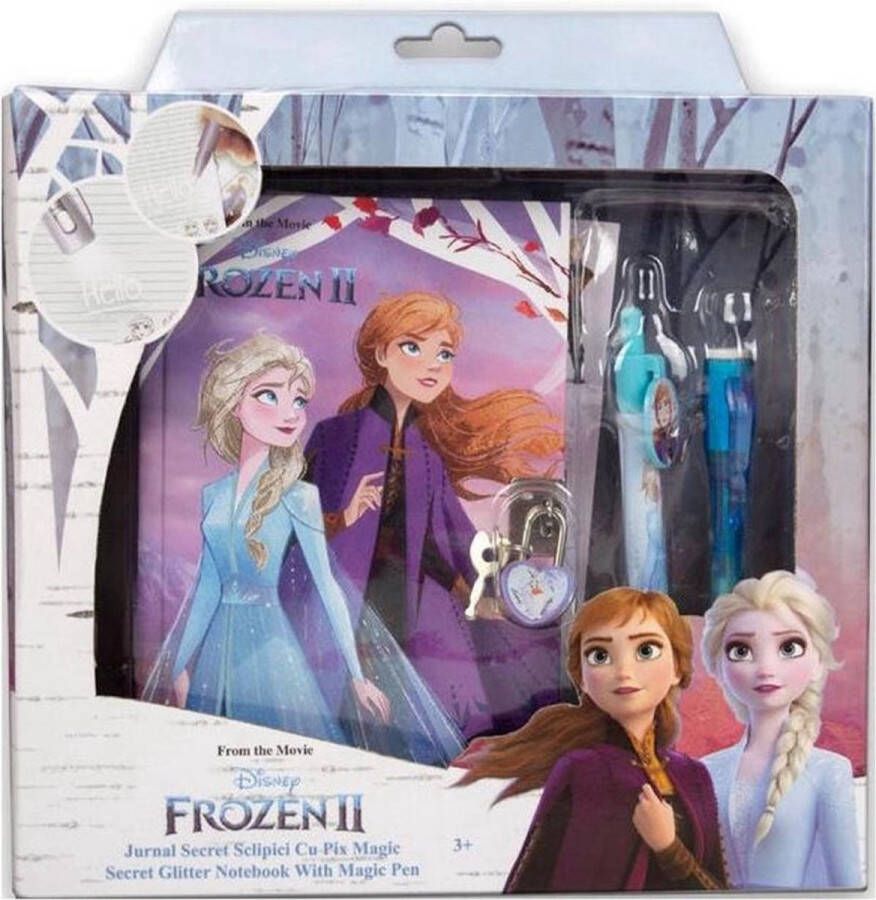 Disney Dagboek Frozen Met Slot A5 Meisjes Papier 4-delig