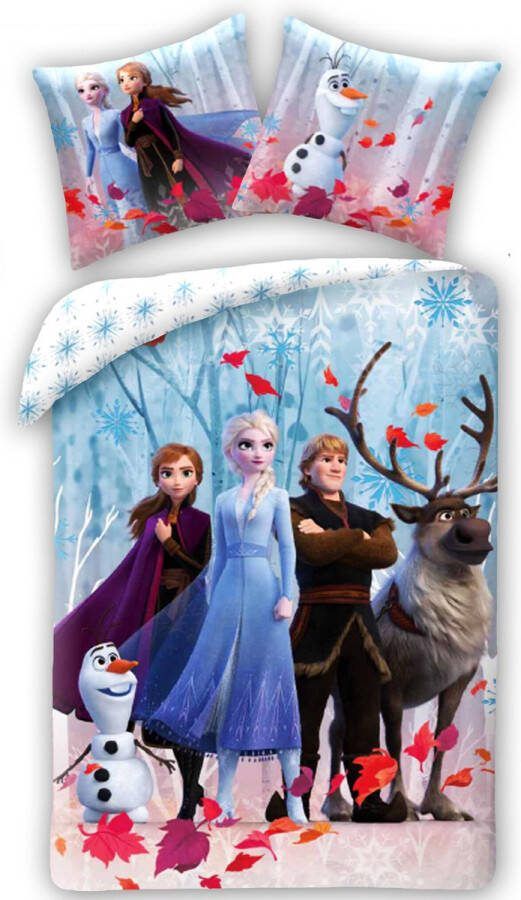 Disney Frozen Dekbedovertrek Arendelle Eenpersoons 140 x 200 + 70 x 90 cm Katoen