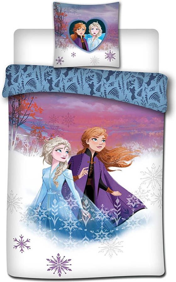 Disney Frozen Dekbedovertrek Eenpersoons 140 x 200 cm Multi