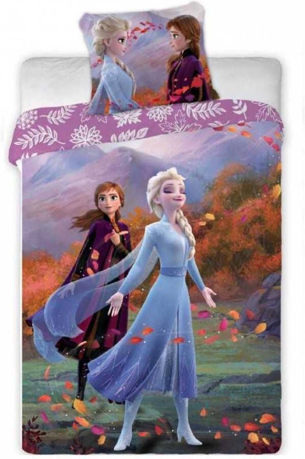 Disney Frozen dekbedovertrek eenpersoons Anna Elsa dekbed 140 x 200 cm