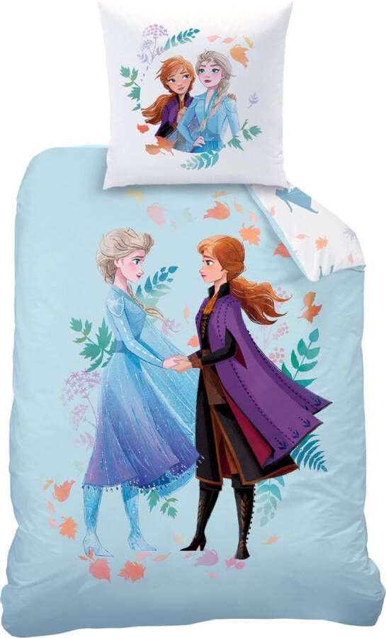 Disney Frozen Dekbedovertrek Sisters Eenpersoons 140 x 200 cm Katoen