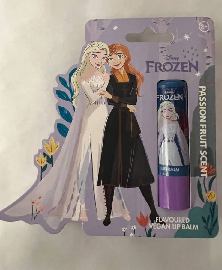 Merkloos Disney Frozen II lippenbalsem Disney Prinses Anna passion fruit scent flavoured vegan lip balm