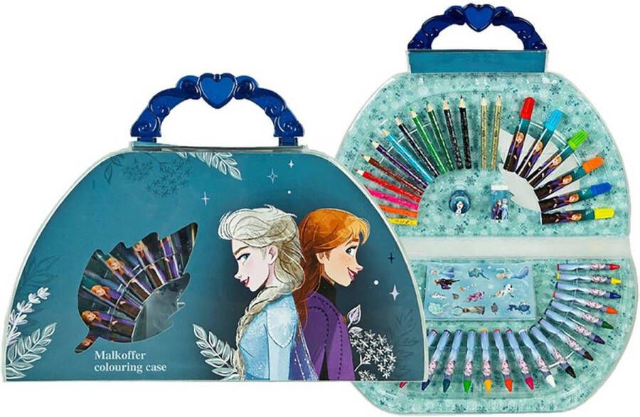 Disney Frozen kleur koffer 51 delig Stiften kleurpotloden Wasco
