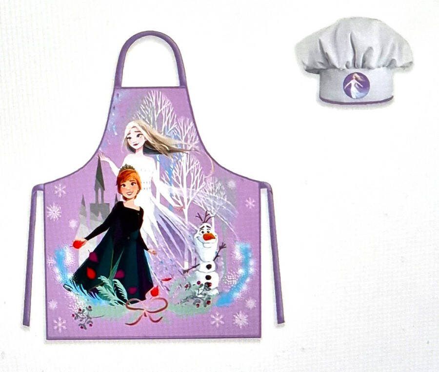 Disney Frozen Kokssetje Elsa Anna en Olaf Paars IJspaleis