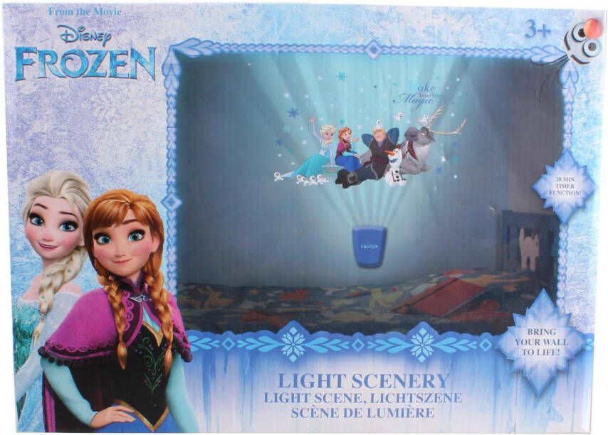 Disney Frozen LED Light Scene Wandprojector + Transparant Stickervel