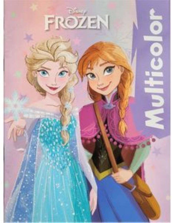 Disney Frozen Multicolor kleurboek Elsa en Anna met voorbeelden in kleur 17 kleurplaten