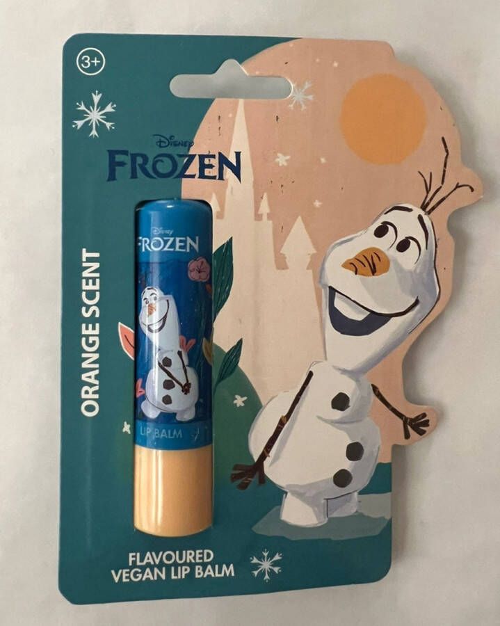 Merkloos Disney Frozen OLAF lippenbalsem Disney Prinses Anna orange scent flavoured vegan lip balm