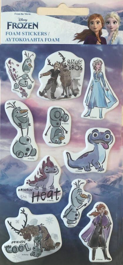 Disney Frozen stickers Frozen Foam stickers 10 stuks