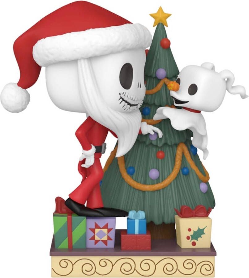 Disney Funko The Nightmare Before Christmas 30th POP! Deluxe Jack & Zero With Tree 9 cm Verzamelfiguur Multicolours