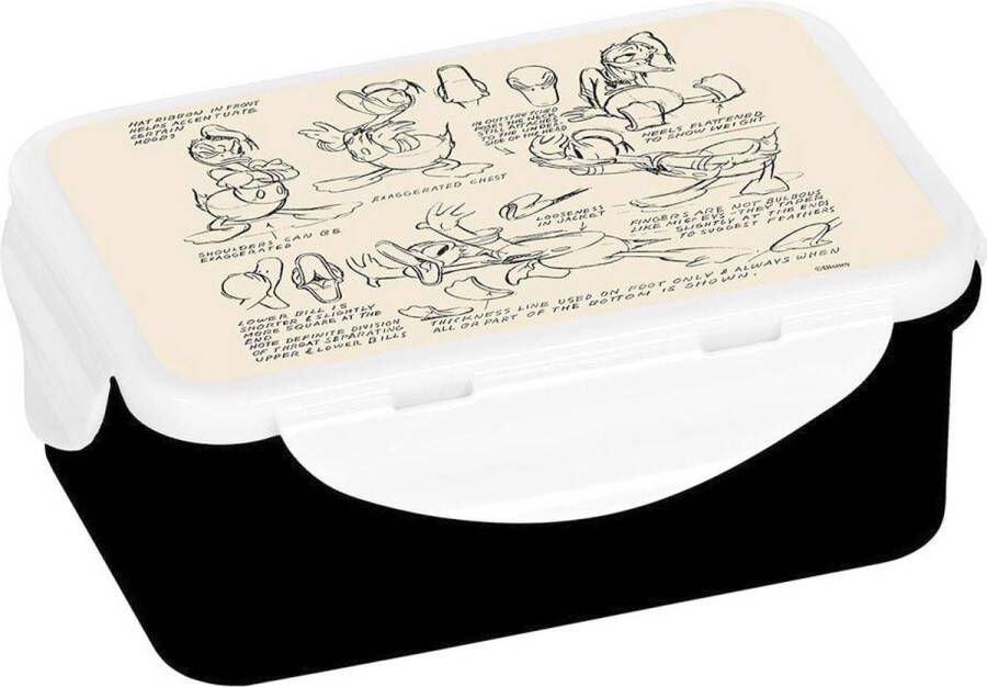 GEDA LABELS Donald Duck Lunch Box Vintage 18 x 13 x 8 cm GedaLabels