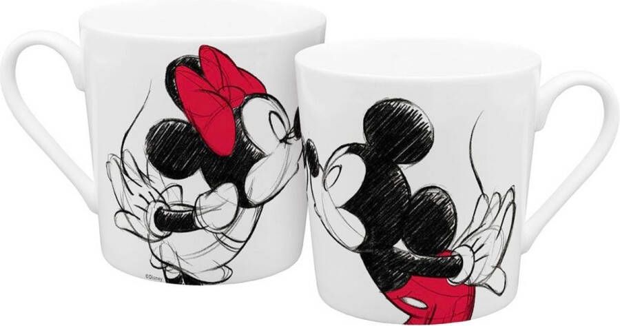 Disney Geda Labels Mickey Mouse Mickey Kiss Sketch Mok beker Multicolours