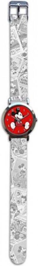 Disney Horloge Mickey Mouse Junior 25 Cm Nylon Grijs rood