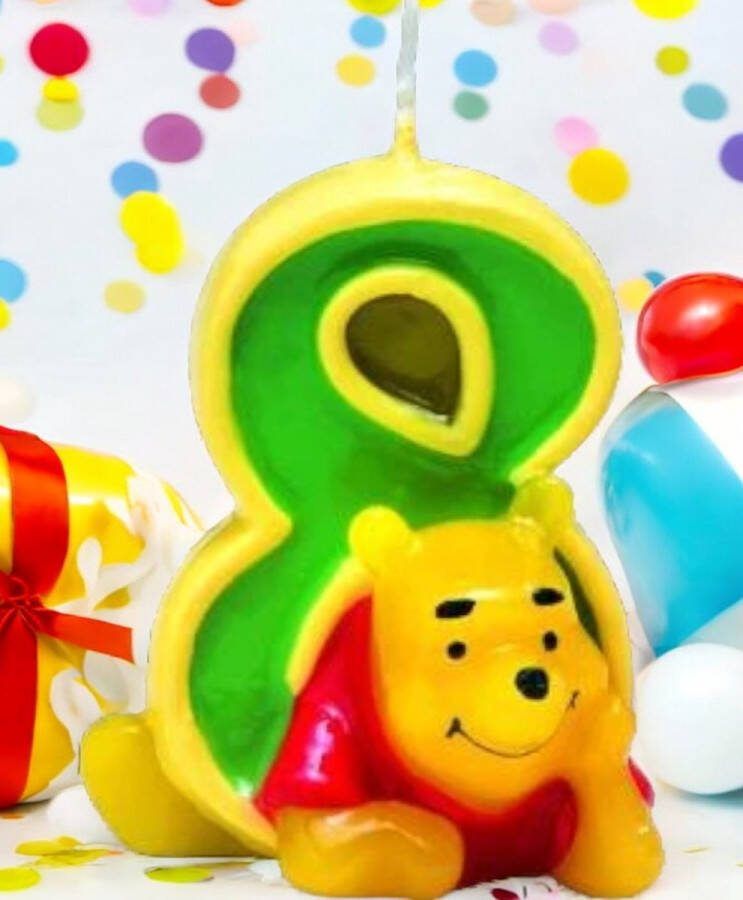 Disney kaars verjaardag winnie the pooh nr 8