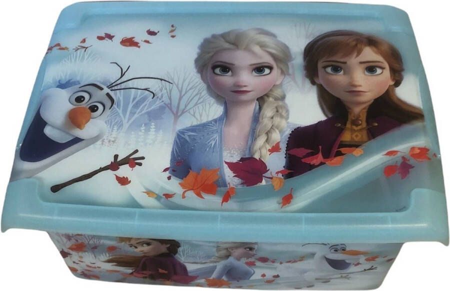Disney Kinder opbergbox Opbergbak met Deksel Frozen Blauw 39 cm