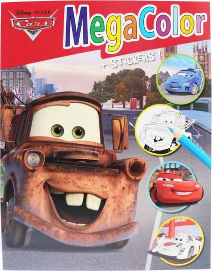 Disney kleurboek Megacolor Cars 210 x 297 mm 128 kleurplaten
