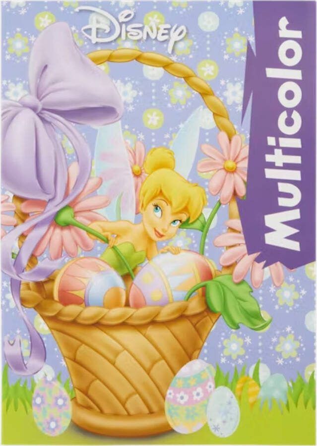 Disney Kleurboek Pasen Tinkerbel met voorbeelden in kleur