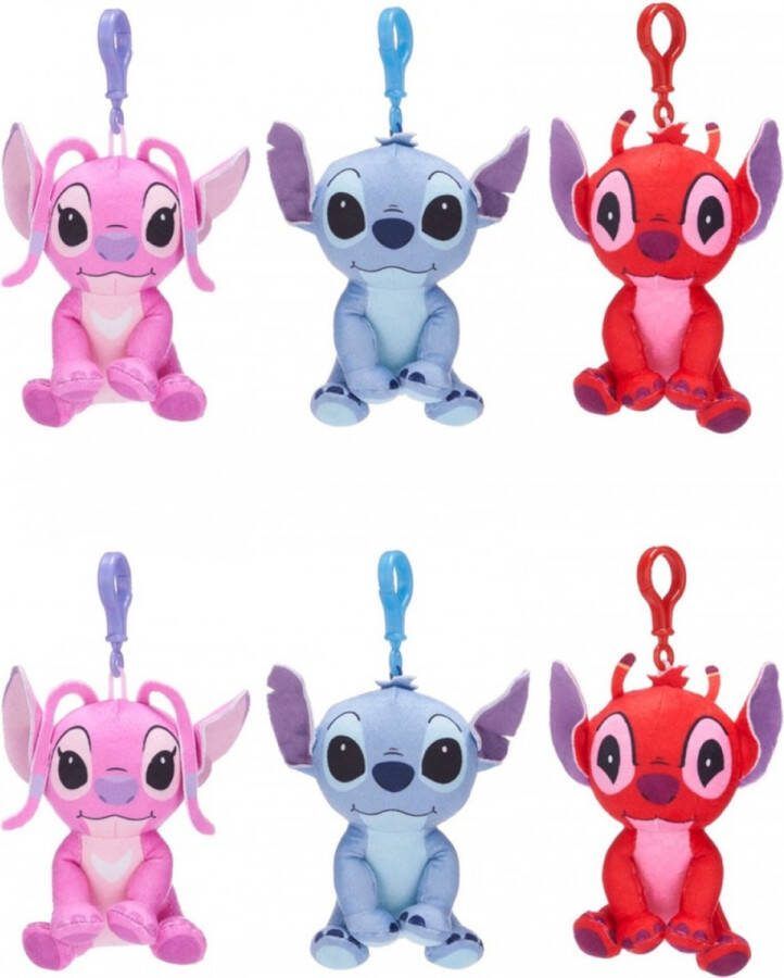 Disney Lilo & Stitch Pluche Leroy Bagclip met Geluid 11.5cm