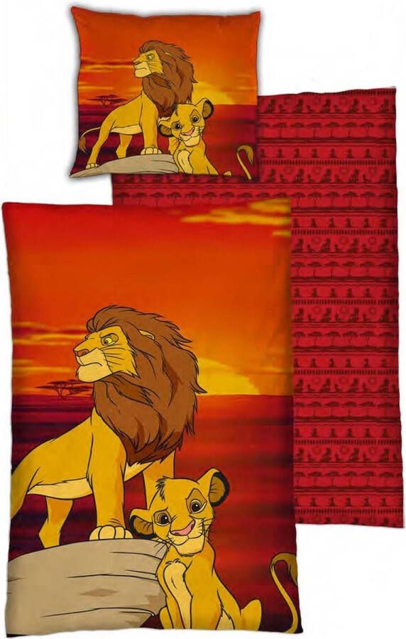 Disney Lion King Disney The Lion King Dekbedovertrek Eenpersoons 140 x 200 cm Polyester