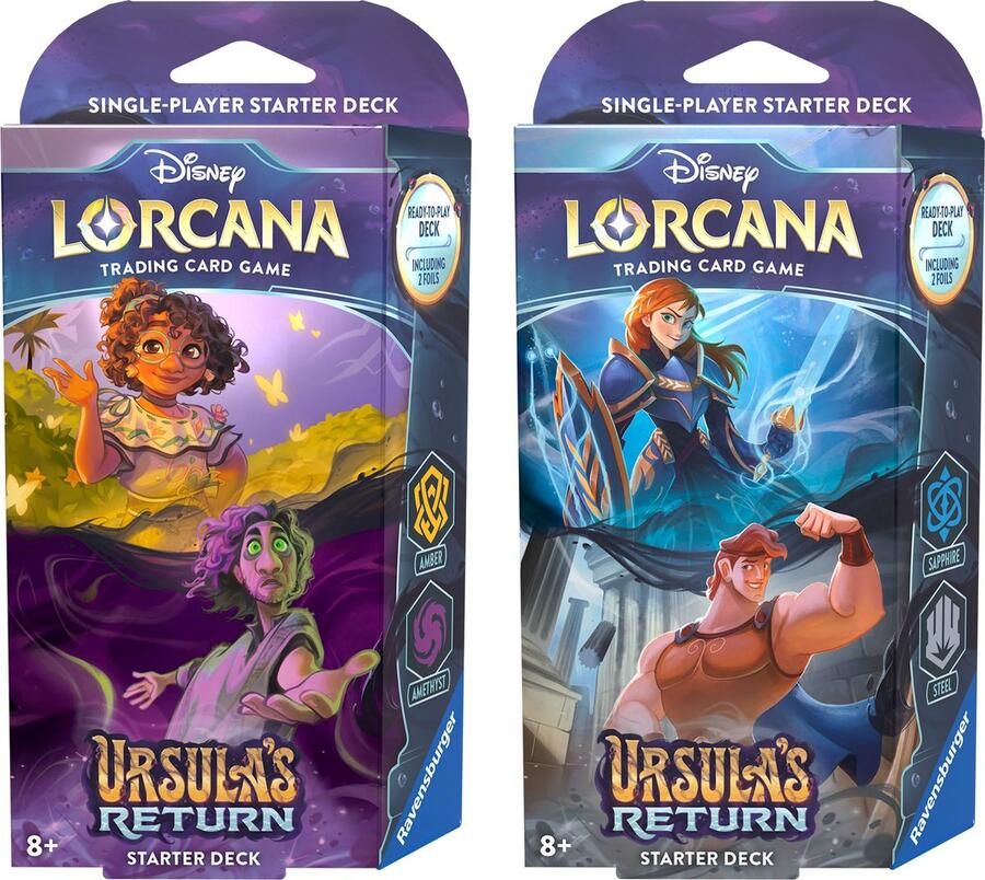 Disney Lorcana TCG Ursula's Return Starter Deck Display (8 Decks)