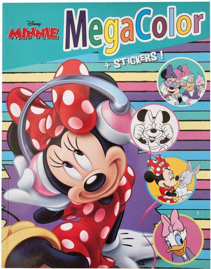 Disney MegaColor Minnie Kleurboek + 1 vel stickers 120 kleurplaten