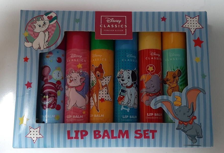 Disney mickey en minnie Disney Mickey Mouse Lip Balm Set Giftset Lippenbalsem Voor Kinderen 6 Stuks