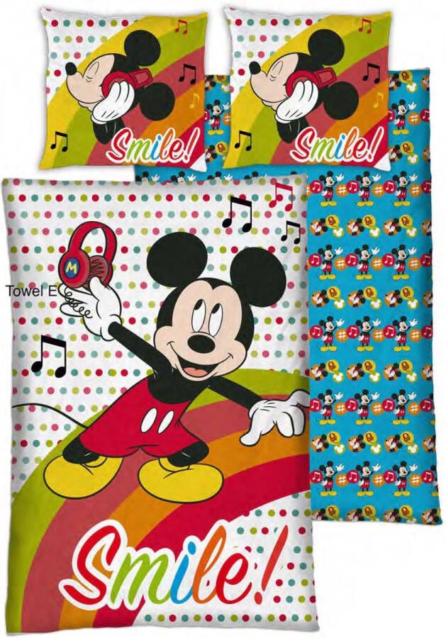 Disney Mickey Mouse Dekbedovertrek Eenpersoons 140 x 200 cm Polyester
