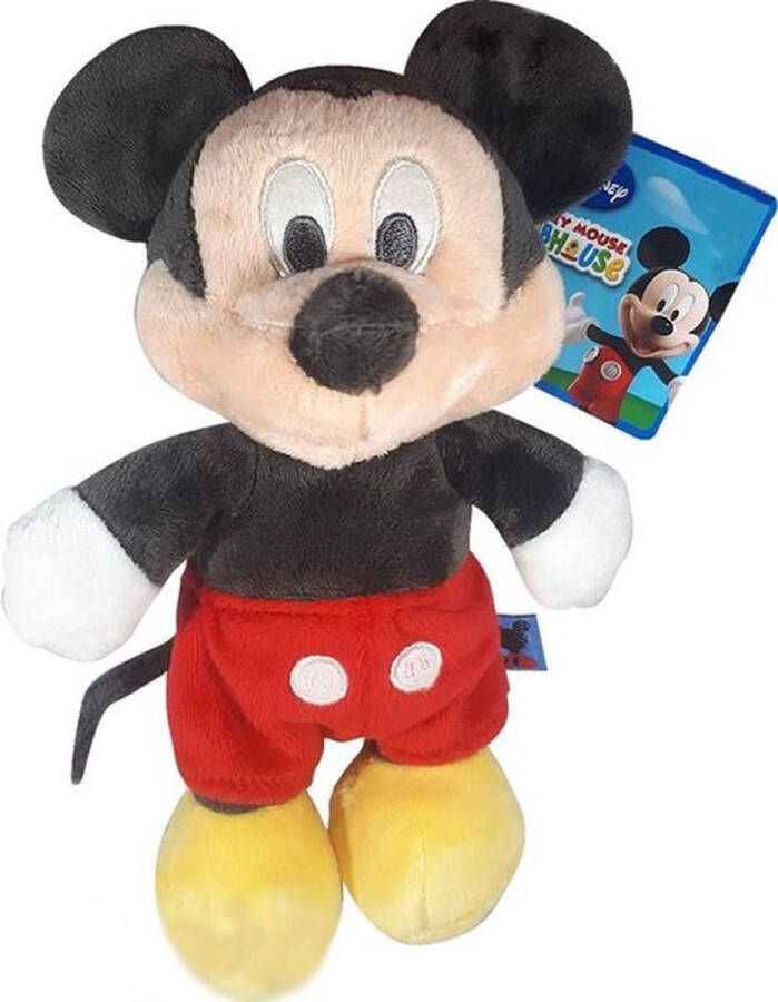 Disney Mickey Mouse Dinsey Junior Mickey Mouse Pluche Knuffel 24 cm { Plush Toy Speelgoed knuffelpop knuffeldier voor kinderen jongens meisjes Mickey Mouse Minnie Mouse Pluto Donald Duck}