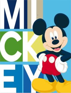 Disney Fleecedeken Mickey Mouse Junior 140 X 100 Cm Lichtblauw
