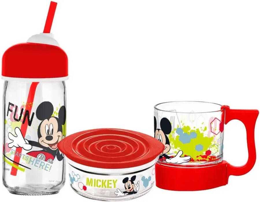 Disney Mickey Mouse Mickey Mouse 3 delige set (glas)
