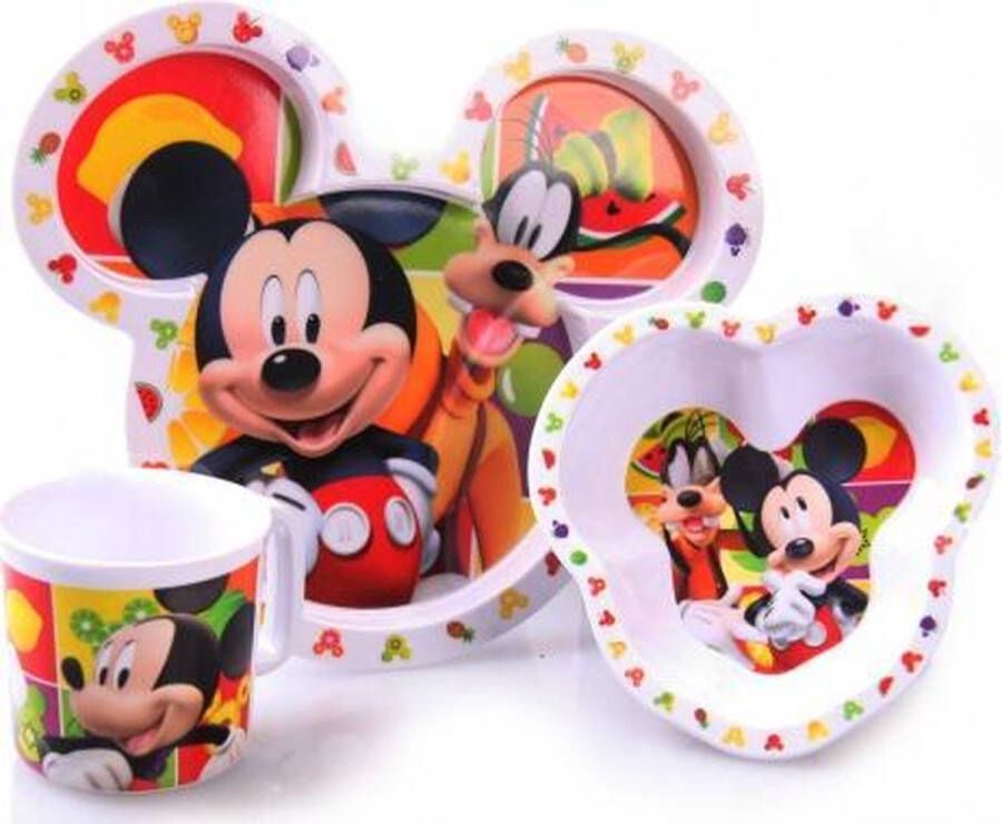 Disney Mickey Mouse kinder servies 3 delig Serviessets